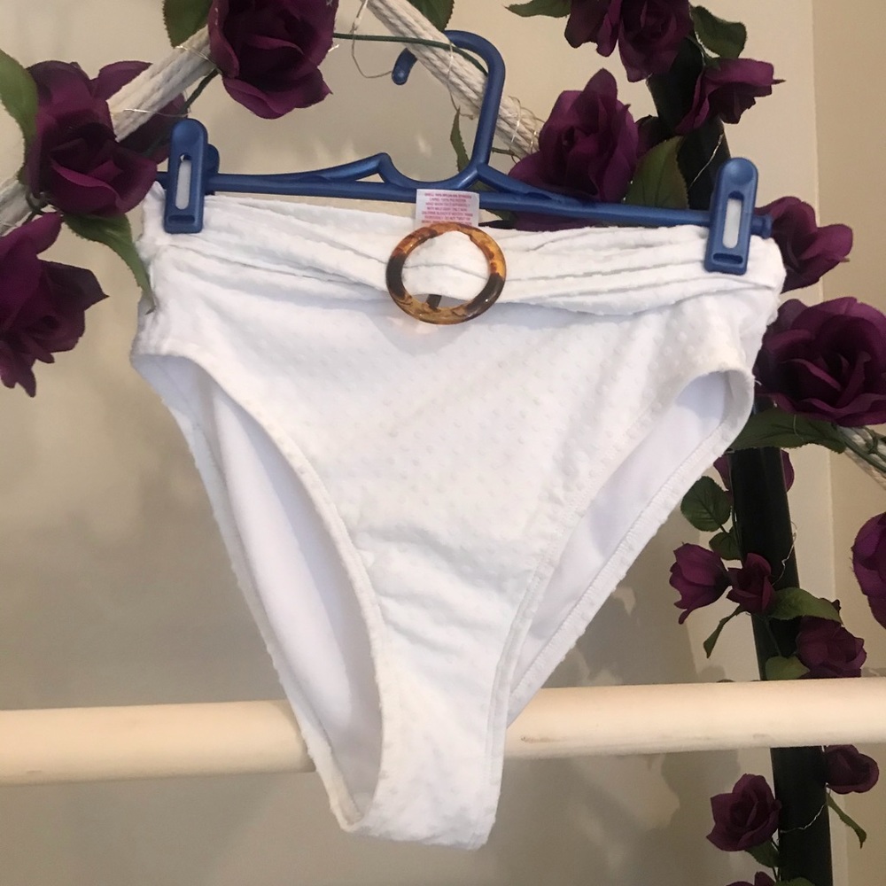 White swim bottoms